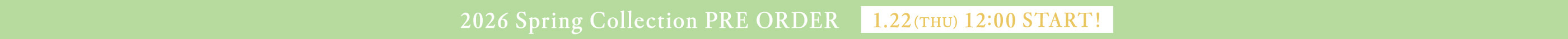 2026 spring COLLECTION PRE ORDER カミスン