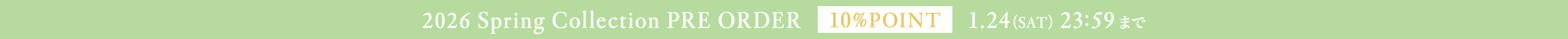 2026 spring COLLECTION PRE ORDER