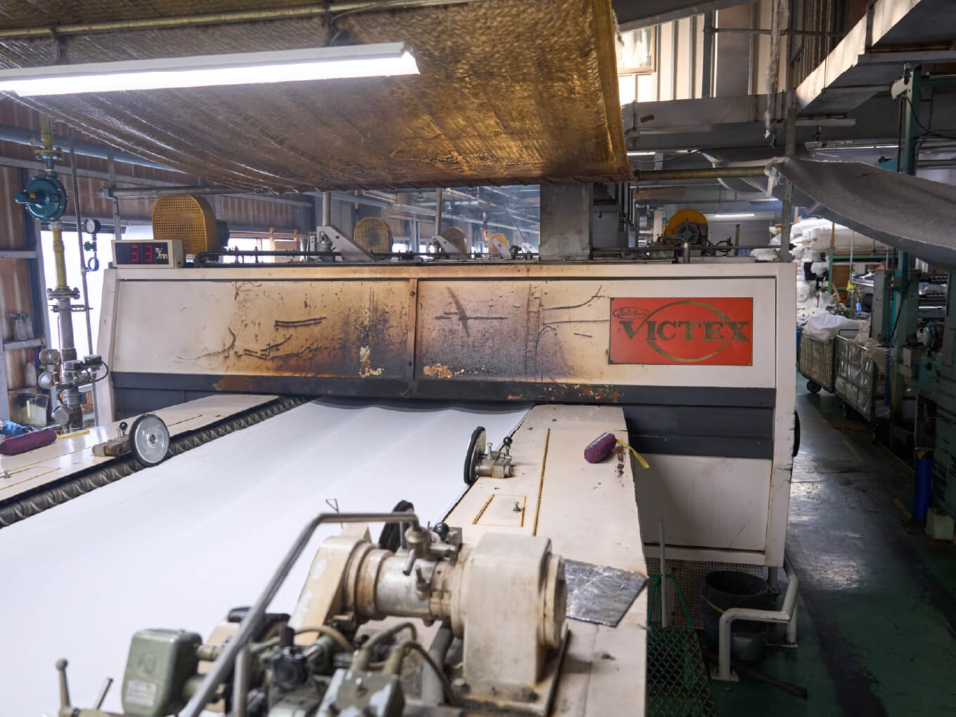 樹脂加工とアイロンの様子　画像