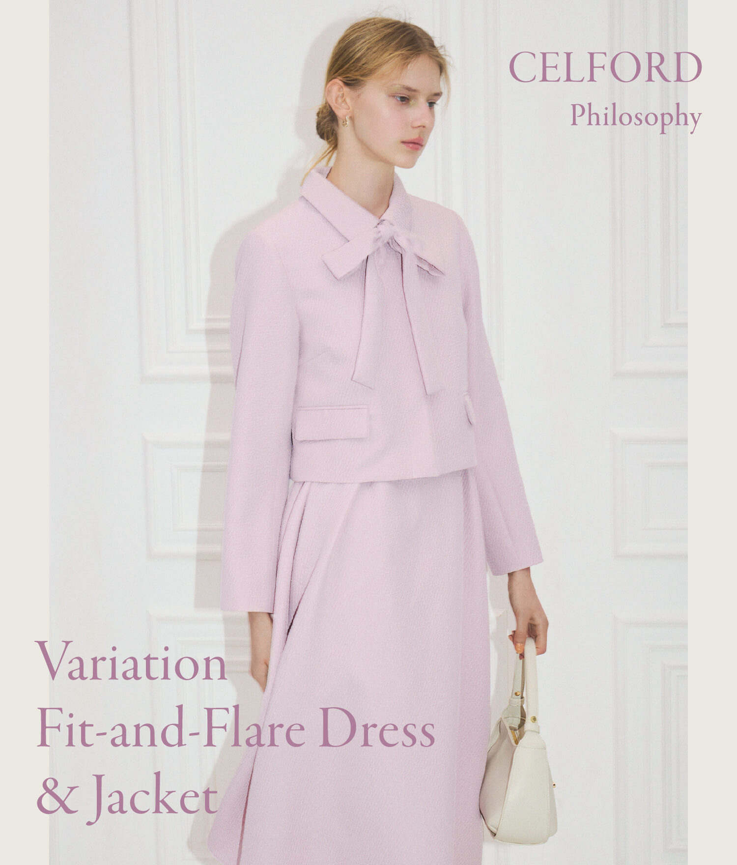 CELFORD Philosophy Variation Fit-and-Flare Dress & Jacket メインイメージ