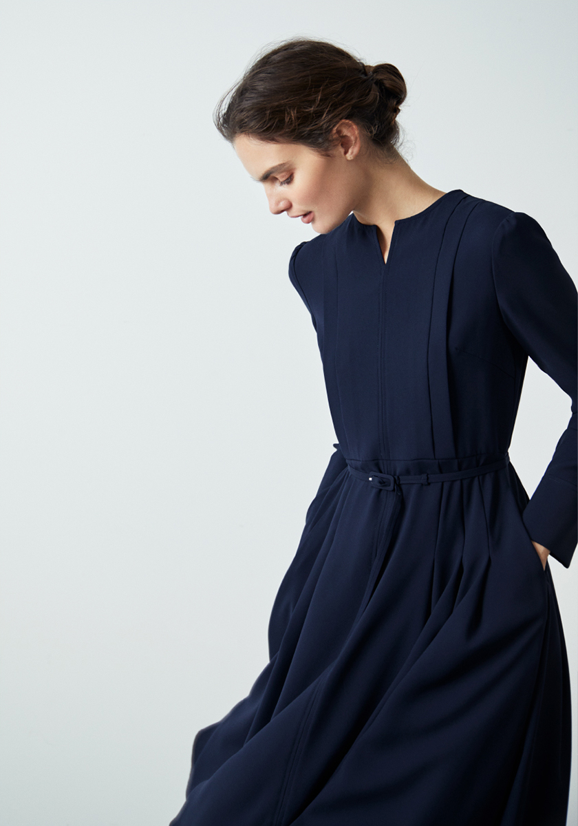 セルフォード　ネイビー　ワンピース　お受験　オケージョン セルフォード ネイビー ワンピース お受験 オケージョン