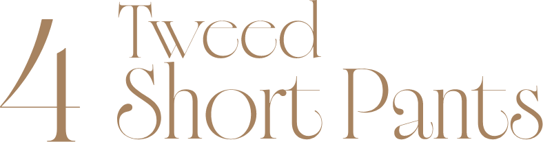 4 TWeed short pants