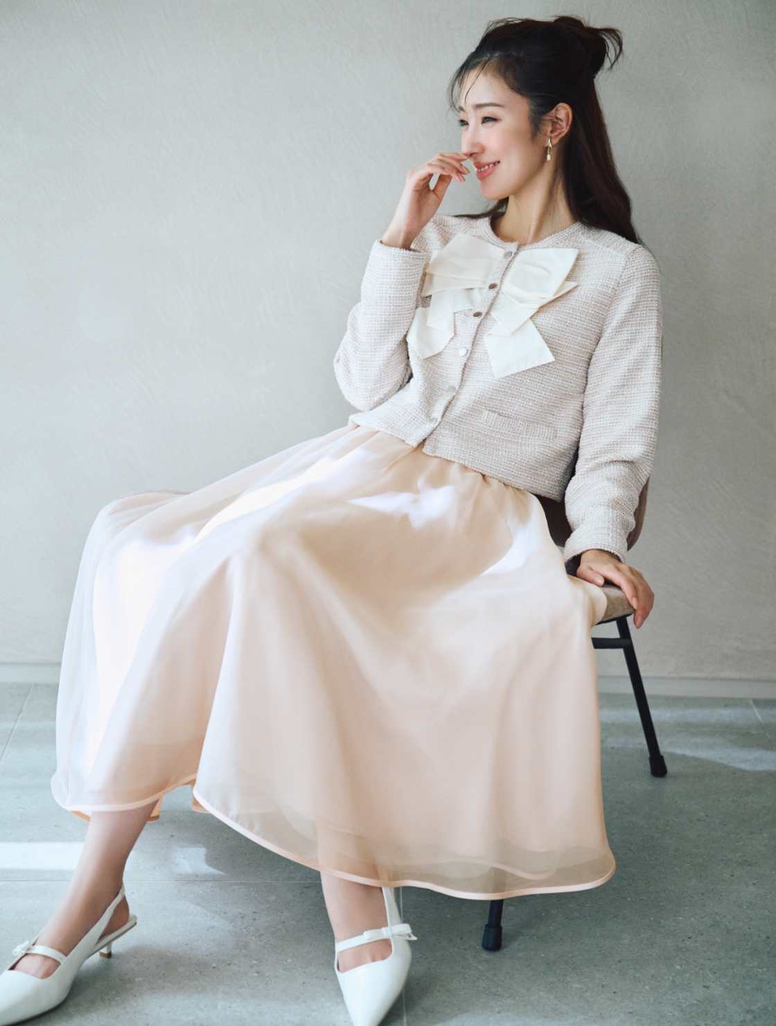 Jacket/Skirt/Earrings/Bag/Shoes 着用イメージ