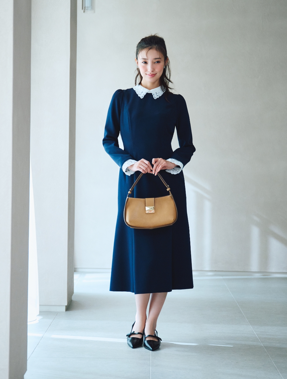 Dress/Earrings/Bag/Shoes 着用イメージ