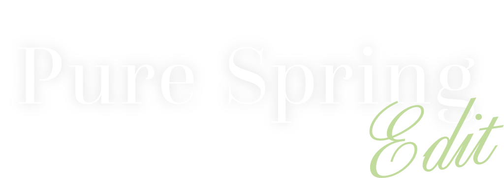 凛とした装いではじめる春 Pure Spring Editのタイトル