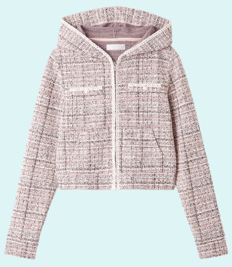 Hoodie ピンクツイードの商品画像