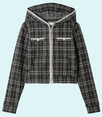 Hoodie ブラックチェックの商品画像